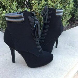 Tie Up Combat Booties